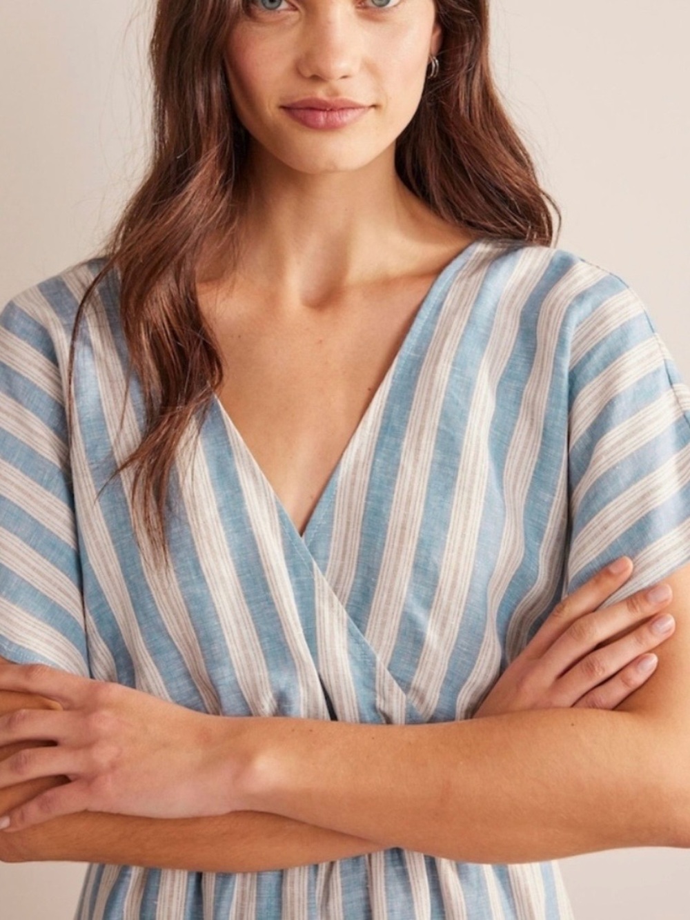 BODEN | linen blend kaftan/maxi dress - Picture 4 of 12